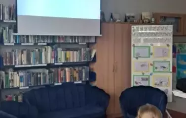 Warsztaty wielkanocne z klasami I-III w Gminnym Centrum Kulturalno-Bibliotecznym w Mikołajkach Pomorskich. 19