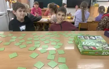 Popołudnie z grami planszowymi w klasach drugich 9