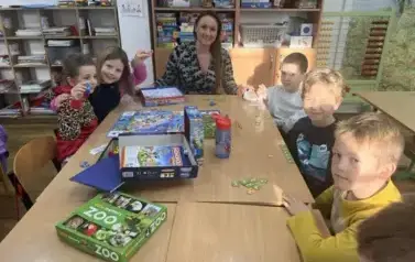 Popołudnie z grami planszowymi w klasach drugich 13