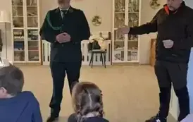 Spotkanie klas pierwszych z Kołem Łowieckim &bdquo;Cyranka&rdquo;, Kołem Łowieckim &bdquo;Bażant&rdquo; oraz sokolnikami 5