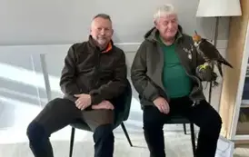 Spotkanie klas pierwszych z Kołem Łowieckim &bdquo;Cyranka&rdquo;, Kołem Łowieckim &bdquo;Bażant&rdquo; oraz sokolnikami 10