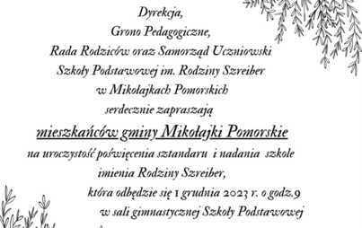 Zdjęcie do Zaproszenie dla mieszkańc&oacute;w gminy Mikołajki Pomorskie